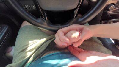 Edging Slow Handjob In Public Car Cumshot on youpornvideos.one