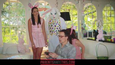 Teen fucks stepuncle dressed as Easter Bunny on youpornvideos.one