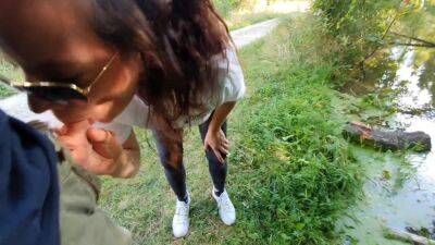 Munichgolds Outdoor Habdjob Blowjob Public In The Forest .. Have Fun on youpornvideos.one