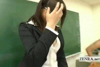 Naked in school Japanese nudist students strip teacher - Japan on youpornvideos.one