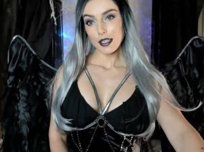 The Dark Angel Teases - fetish goth girl on youpornvideos.one