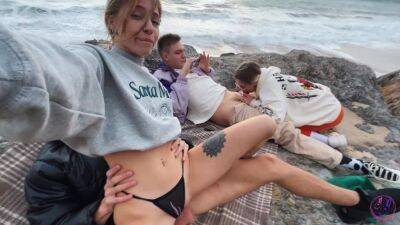 Two couples of perverted friends came to the beach to throw a swinger party - Ukraine on youpornvideos.one