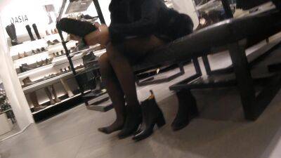 Candid legs in a shoe store - Russia on youpornvideos.one