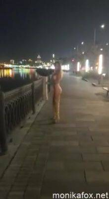 Nude Monika Fox Walking Through The City At Night - Monikafox on youpornvideos.one