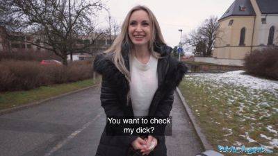 Married blonde bimbo fucks a stranger with a massive fat cock in public - Germany on youpornvideos.one