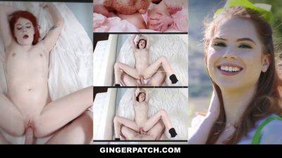 Redhead Princess Luna Light takes a hard pounding outdoors and takes a hot load on her stomach on youpornvideos.one