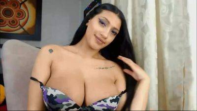 Busty Latina Babe Teaes In Front Of Webcam on youpornvideos.one