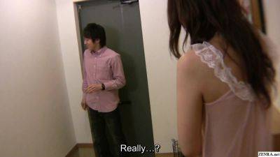 Bashful Japanese MILF answers door nearly naked leading to sex - Japan on youpornvideos.one