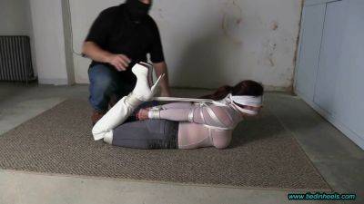 Sarah Roped In White Boots Bondage Porn on youpornvideos.one