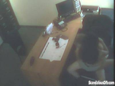 Office whore fucks the boss man at work on youpornvideos.one