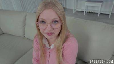 Nerdy girl learns everything about sex with friend's step daddy on youpornvideos.one