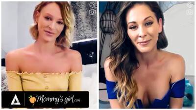 MOMMYSGIRL Thirsty Emma Hix And Stepmom Cherie DeVille Share Their Wet Pussy On Cam on youpornvideos.one