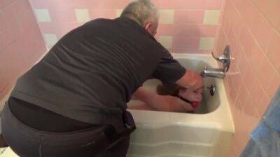 Lovely Ashley Is Hogtied And Humiliated In Bathtub on youpornvideos.one