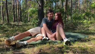 Public couple sex on a picnic in the park KleoModel on youpornvideos.one