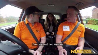 Fake Driving Rookie instructor fucks Classy MILF - Britain on youpornvideos.one