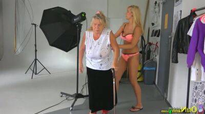 Old and young lesbians go wild after photo session on youpornvideos.one