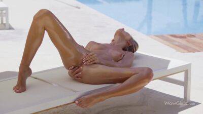 One Of The Top Models In The World Anjelica Oiling And Fingering Herself By The Pool - Russia on youpornvideos.one