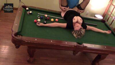 Pool Table Fuck Sexy Big Boob Wife In Heels Orgasms Hard on youpornvideos.one