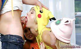 College party camping first time Poke Man Go! on youpornvideos.one