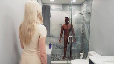 Blonde beauty shares man's fantasy and fucks his big black dick in unique modes on youpornvideos.one