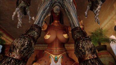 Skyrim monster came to fuck the queen of Egypt and nothing will stop him - Egypt on youpornvideos.one