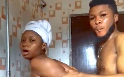 Horny Black Nigerian Couple Fucking Hard In Hot Shower! - Nigeria on youpornvideos.one