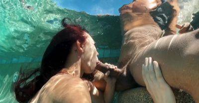 A bit of underwater blowjob and she's set to fuck in the kinkiest manners on youpornvideos.one