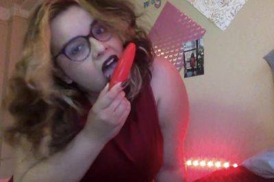 Watch Me Use My Vibrator In My Red Dress Til I Cum on youpornvideos.one