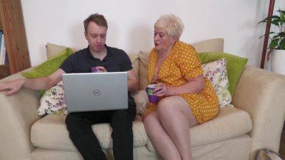 Granny rides the big piece of her nephew in out of this world homemade XXX on youpornvideos.one