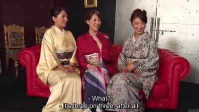 Reiko Kobayakawa and Akari Asagiri plus friend kimono sex party - Japan on youpornvideos.one