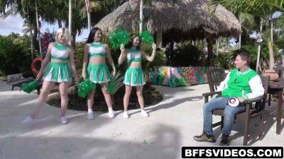 Cheerleader Work Their Asses On Jasons Cock on youpornvideos.one