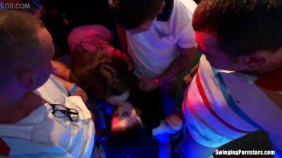 Wild club orgy with sexy babes dancing and fucking hard on youpornvideos.one