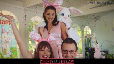 Avi Love gets naughty and fucks her stepuncle in Easter Bunny costume on youpornvideos.one