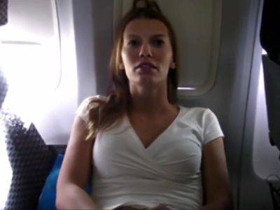 Girl Is Fingering While Flying on youpornvideos.one