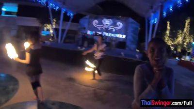 Amateur couple watches a fire show and has hot sex once back in the hotel - Thailand on youpornvideos.one