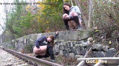 Brunette hottie craves public piss & hunkers down for a wild outdoor pee session - Czech Republic on youpornvideos.one