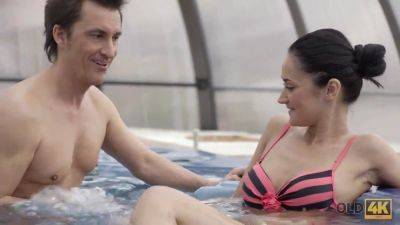 Petite Czech amateur teases and pleases an old man in a jacuzzi - Czech Republic on youpornvideos.one