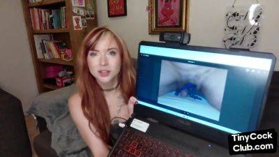 SPH solo babe with coloredhair talks dirty about small dicks - Britain on youpornvideos.one