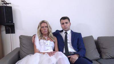 Bride in her late 20s fucked by her father-in-law in front of her hubby on youpornvideos.one