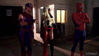 Premium role play display with super heroes craving sex the hard way on youpornvideos.one