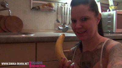 Amateur Bitch Spoils Herself With A Banana - Germany on youpornvideos.one