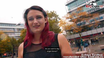 German Redhead Slut meet and fuck dating on Public Street - Germany on youpornvideos.one