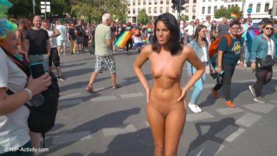 Nude In Public Video Girl Strips Naked And Takes A Walk Thr on youpornvideos.one