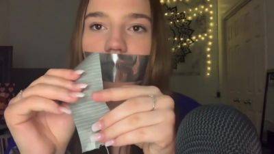 Asmr Tape Mouth on youpornvideos.one