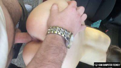 Cuddly amateurs get wild with rough doggy-style creampies in public on youpornvideos.one