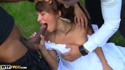 Post-Wedding Outdoor Adventure: Anal, Facial & DP with Sergei, Eric & Lupe Burnett on youpornvideos.one