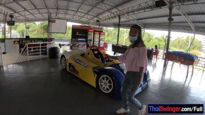 Cute Thai amateur teen girlfriend go karting and recorded on video after - Thailand on youpornvideos.one