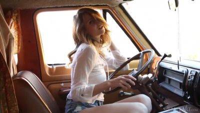 Ashley Lane in Outdoor Car Fantasy on youpornvideos.one