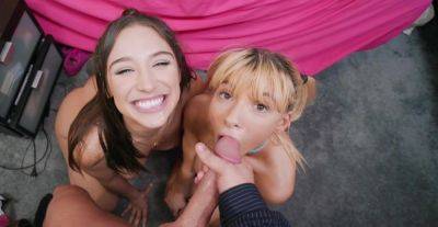 Sweet bitches play together in flawless POV threesome on youpornvideos.one