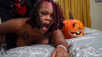 Big Tits Brattty Bae and Siren Nudist Get Fucked by Clown in Halloween Threesome on youpornvideos.one